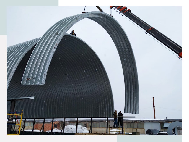 Полукруглые ангары в Ялте