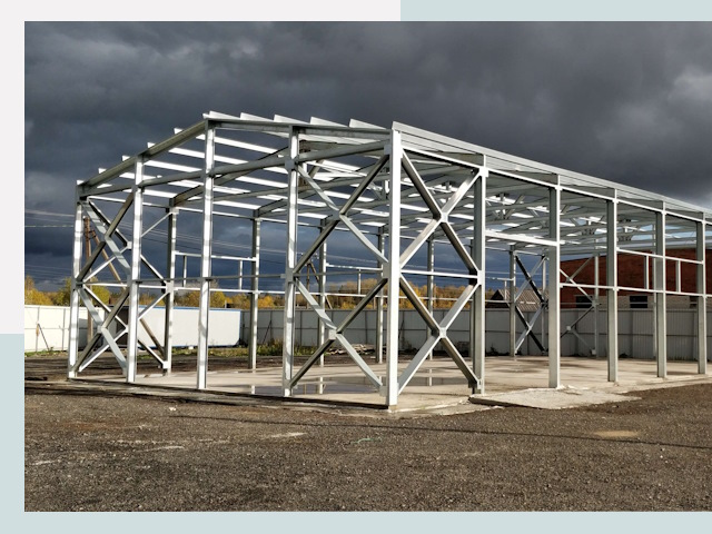 Двускатные ангары в Ялта от 613 руб. за квадрат