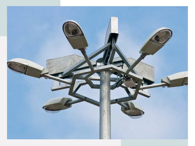 Монтаж осветительных мачт в Ялте