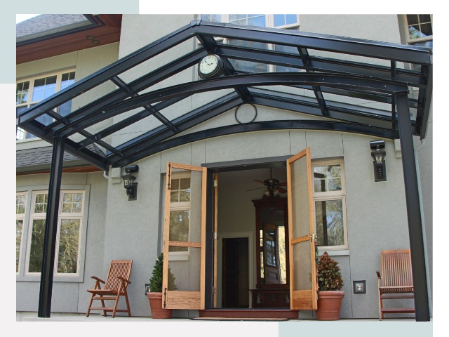 Козырьки металлические в Ялте