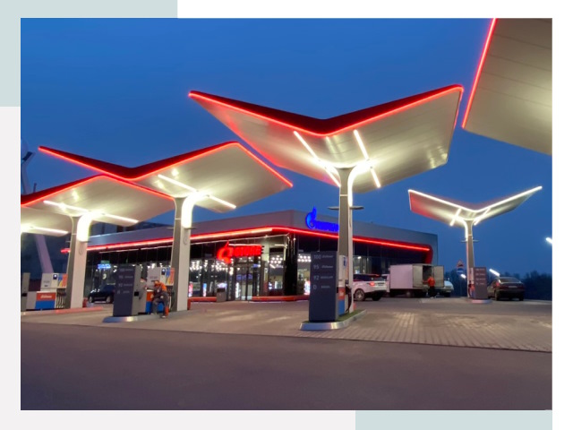 Навесы для АЗС в Ялте