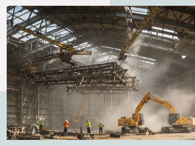 Демонтаж ангаров в Ялте от 613 руб. за м²