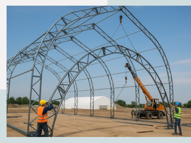 Монтаж ангаров в Ялте от 613 руб. - Надежно и быстро